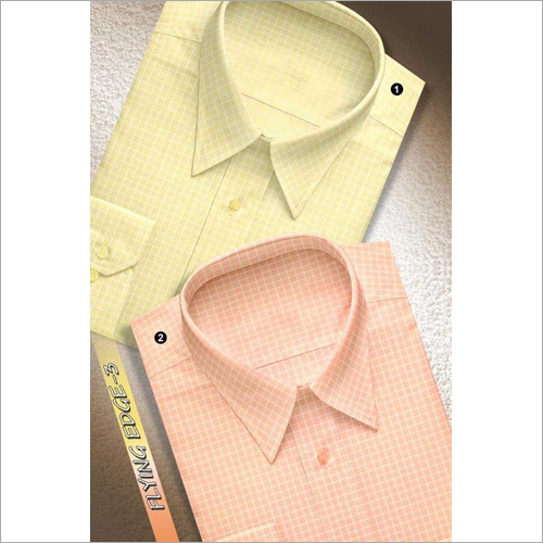 Washable Men'S Full Sleeves Check Shirt Fabric