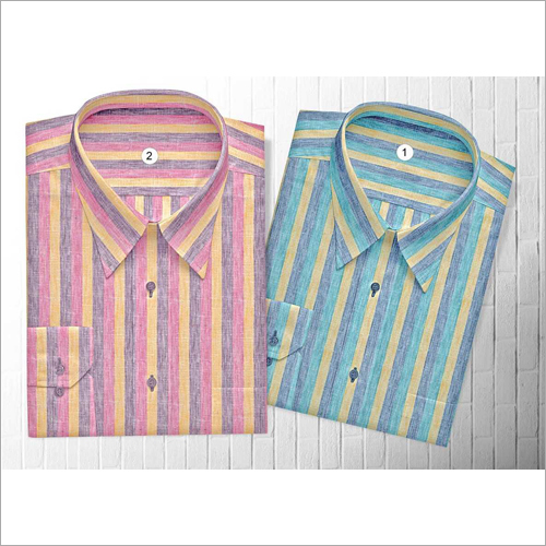 Men's Striped Woven Shirt Fabric