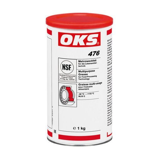 OKS Grease - Grade 476, 1 kg, -20°C to +120°C | NSF H1 Certified, Multipurpose Industrial Lubricant
