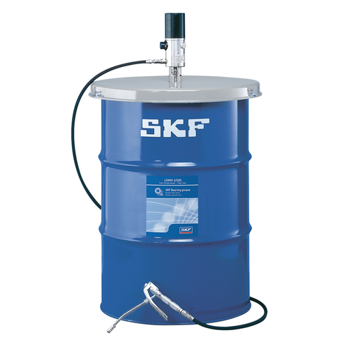 SKF Grease - Steel 200 Liter Blue Barrel, 1.5m Manual Pump, Efficient Lubrication, Reduced Downtime, Improved Performance
