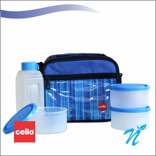 Cello Go 4 Eat Lunch packs (3 Container) Violet