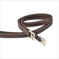 Leather Stirrups - Leather, Weatherproof, Brown | Horse Riding Application, Non-slip Poly V Groove Design