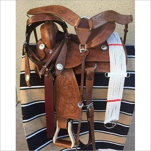 Western Leather Saddle Application: Horse Riding