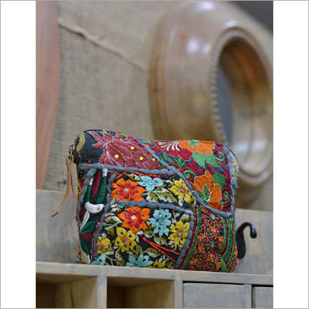 VINTAGE BARMERI FABRIC SMALL POUCH