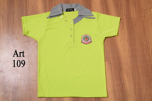 School T-Shirt - 220-230 GSM Cotton Blend, Versatile Colors & Designs | Anti-Wrinkle, Cool-Dry, No Fade, Non-Toxic, Washable