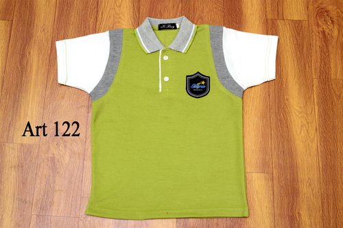 SCHOOL T-SHIRT - 220-230 GSM Cotton Blend, Unisex Design for All School Levels | Anti-Wrinkle, No Fade, Non-Toxic, Washable Fabric