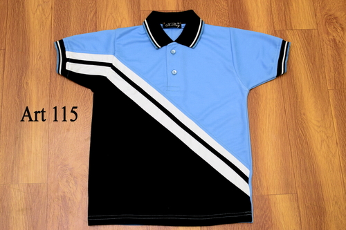 School T-Shirt - Cotton Blend 220-230 GSM, 40:60 PC Ratio | Anti-Wrinkle, Breathable, Non-Toxic, Washable, Short & Long Sleeve Options