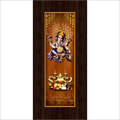 Digital Printed Door Skin - Laminated Paper Print Sizes 81" x 33" & 81" x 38" Glossy Finish Brown Color for Entry Doors
