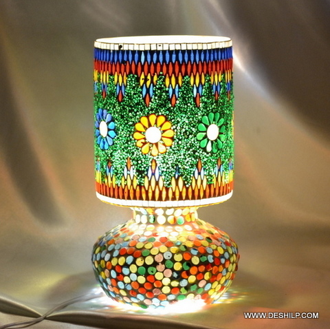 Led Plastic Glass Mosaic Lamp - Color: Multicolor