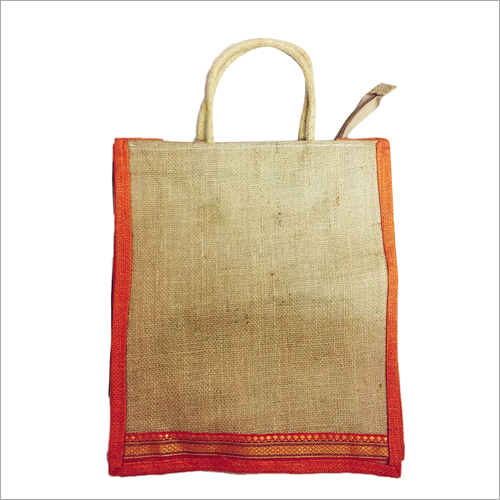 Customized Jute Bags - Jute Material, Various Sizes, Brown Color, Lightweight | Customizable Design, Button Closure, Ideal for Shopping and Gifts