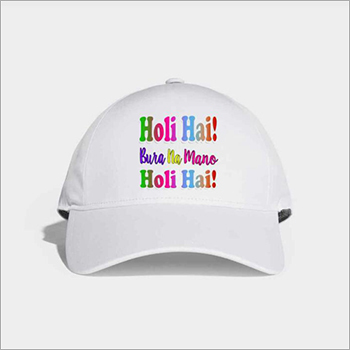 Sports Cap - Cotton Material, Adjustable Size, White Color | Summer Cap for Men, Skin-Friendly Texture, Durable Quality