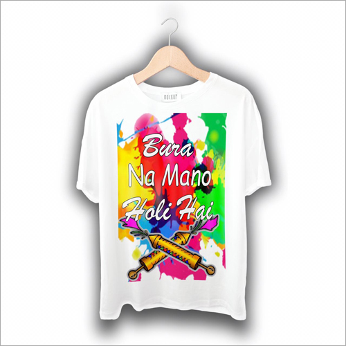 Men Promotional T Shirts - Cotton Fabric, Sizes: M, L, XL, XXL, Color: White | O-Neck Style, Short Sleeves, Custom Printed Design with Logo