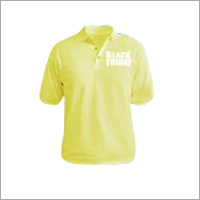 Collar T Shirts - Cotton, Sizes S-XXL, Yellow Color, Short Sleeve Style | Trendy Look, High Comfort, Durable, Shrinkage Resistant