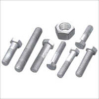 Hot Dip Galvanized  Bolts - Color: White Zinc- Mat Finish