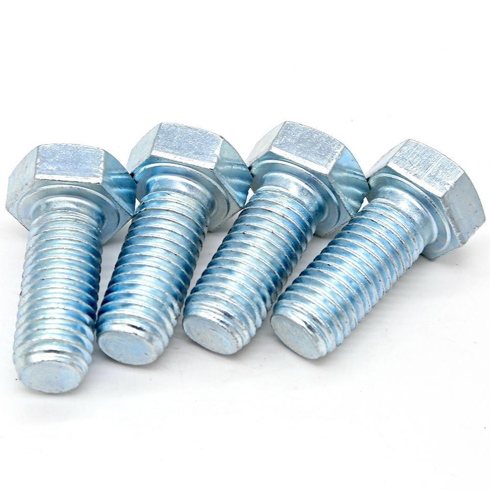 Ms Full Thread Zinc Plate Hex Bolt - Color: Whie/trivalent Blue/yellow/green Passivated
