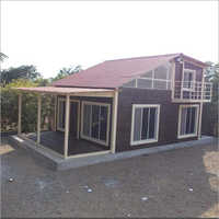 Puff Prefab Bungalows - Cement Board, Container, Gypsum Board | 20x10x8.6 Ft, Sliding Windows, Low Maintenance, Long Lifespan Over 25 Years