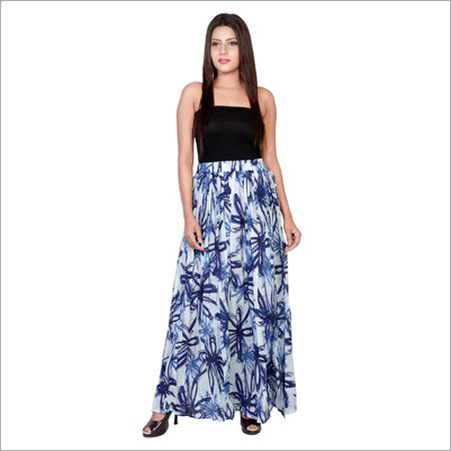 Ladies Printed Long Skirt