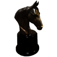 Arion Black Horse Cremation Urn