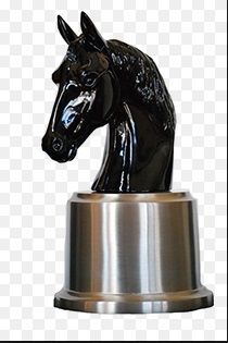 Black Horse with Base Keepsake Urn
