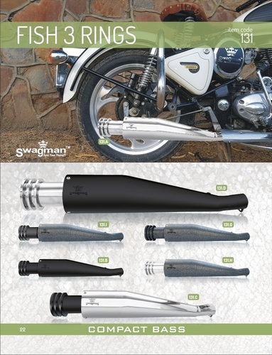 Steel Exhaust Wild 3 Rings For Enfield
