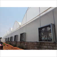 Fan Pad Greenhouse - Polycarbonate, Variable Dimensions, 1hp Fan Power | Lightweight Construction, Durable Design, Customizable Size, Good Ventilation