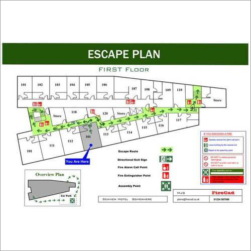 Fire Evacuation Plan Signs By ALSIGNZ DISPLAY SOLUTIONS PRIVATE LIMITED