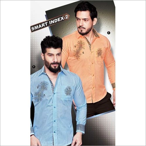 Washable Embroidery Men Shirts Fabric