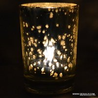 SILVER FINISH CANDLE HOLDER