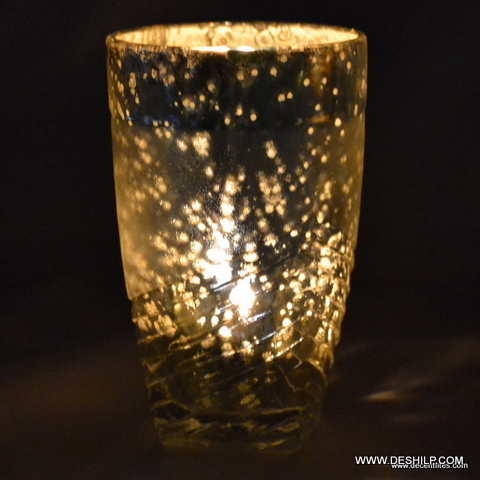 T LIGHT CANDLE HOLDER WITH SILVER FINISH