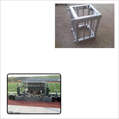 Silver Aluminum Corner Box Truss For Event