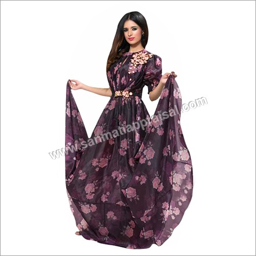 Wine Gown Fabric Organza Flora Decoration Material: Beads