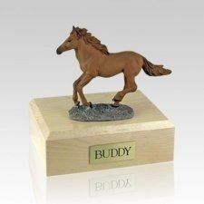 Running Medium Horse Cremation Urn