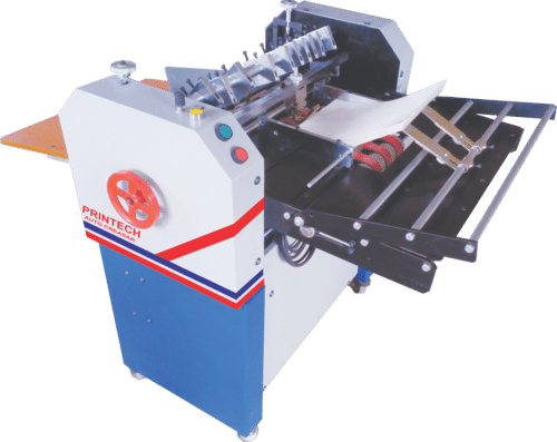 Blue And White Automatic Friction Feeder Creasing Machine