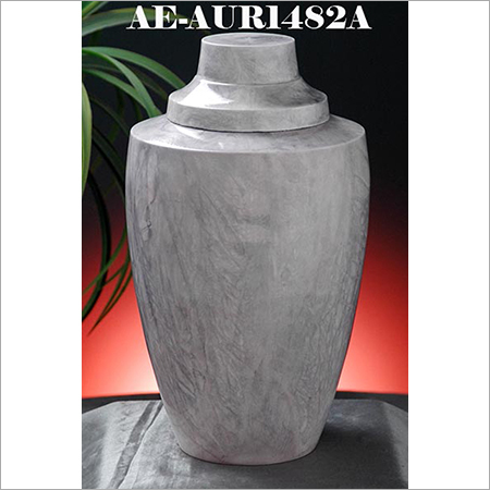 Aluminium Onyx Marble Finish Cremation Urn
