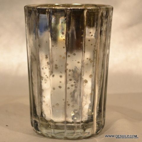 STYLISH CANDLE HOLDER WITH SILVER FINISH