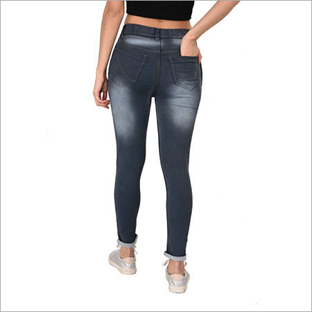 Black And Blue And All Regular Colors. Ladies Fancy Denim Jeans
