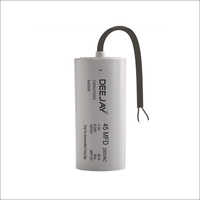 Submersible Pump Capacitor Pp Can Dry Type - 40x95 Mm, Grey | 250 Vac, 45 Mfd, -25 To +85â°c Temperature Range, Cylindrical Shape, Reliable Performance