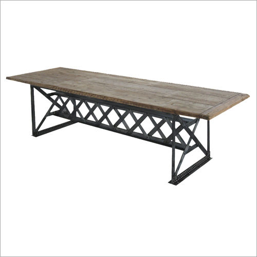 Handmade Industrial Wooden Table