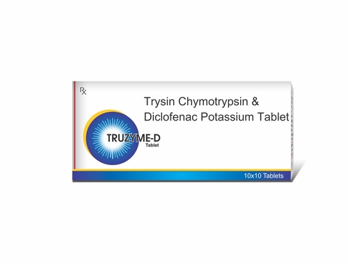Truworth Ttruzyme D (Trypsin Chymotrypsin & Diclofenac Potassium Tablets By TRUWORTH HEALTHCARE