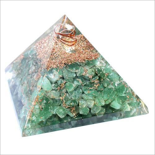 Green Aventurine Pyramid Orgonite