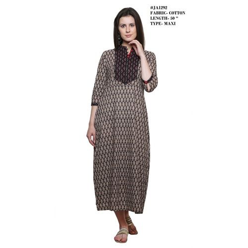 A-line cotton kurti