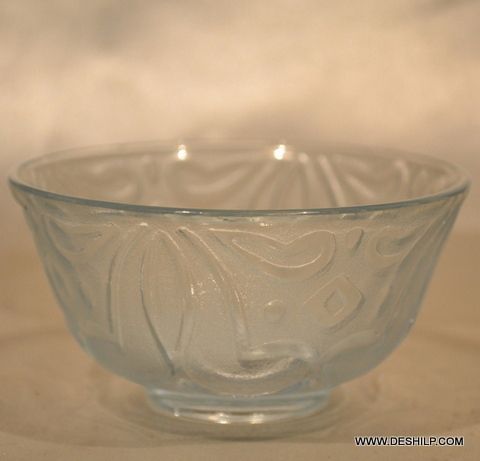 Transparent Cutting Glass Bowl