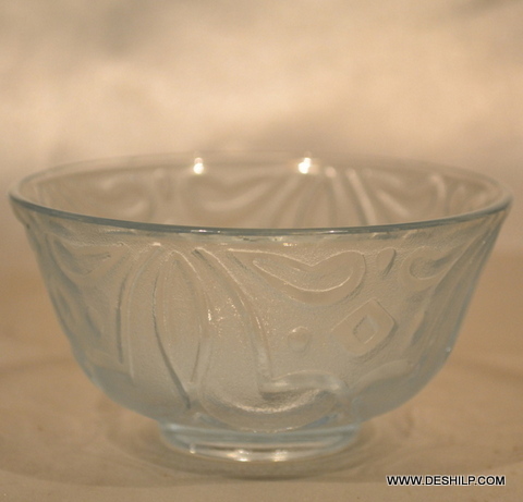 Round CUTTING GLASS BOWL