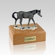 Gray Standing X Large Horse Cremation Urn