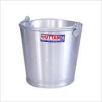 Aluminium Silver Bucket - 16-26 Inches, Conical Shape, 600-2000 Grams | Premium Grade Aluminium Alloy, Corrosion Resistant, Elegant Design, Easy To Clean