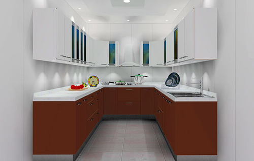 High gloss moduler kitchen