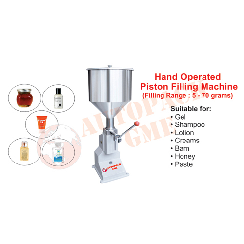 Hand Operated Cream And Paste Filling Machine Hand Operated Cream And Paste Filling Machine