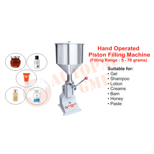 Hand Operated Cream And Paste Filling Machine