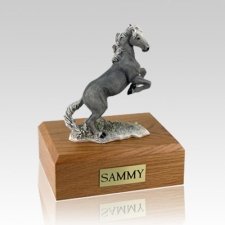 Mustang Black X Large Horse Cremation Urn