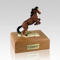 Mustang Brown X Large Horse Cremation Urn